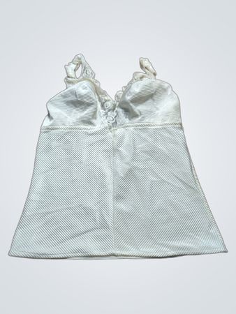 White Striped Tank Top