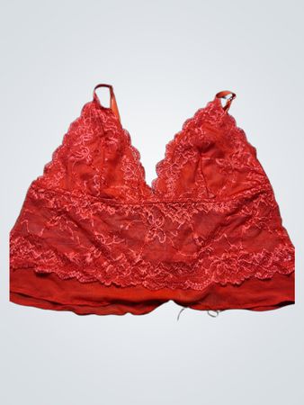 Red Lace Bra