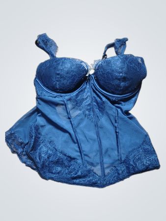 Blue Lace Bustier