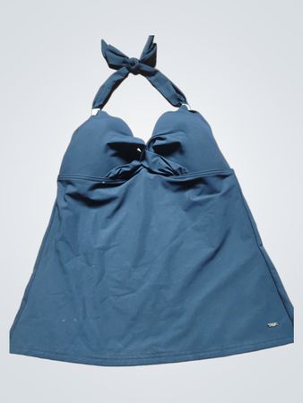 Black Halter Neck Swim Top