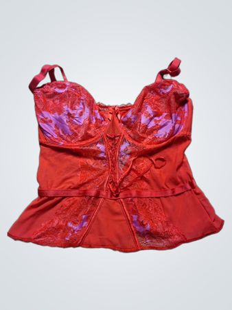 Red Lace Bustier