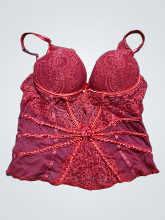 Red Lace Bustier