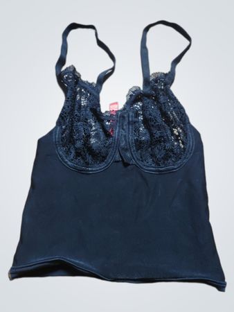 Black Lace Trim Camisole