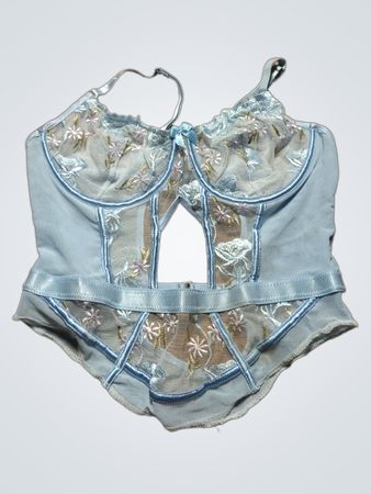 Blue Lace Bodysuit