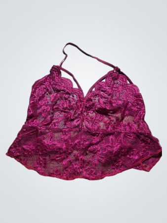 Pink Lace Bra Top