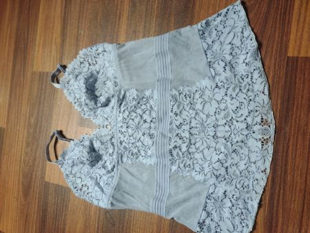 Gray Lace Camisole