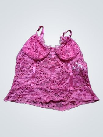 Pink Lace Camisole