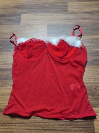 Red Camisole with White Trim