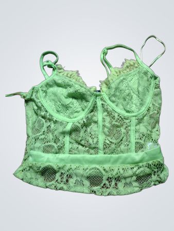 Green Lace Cami