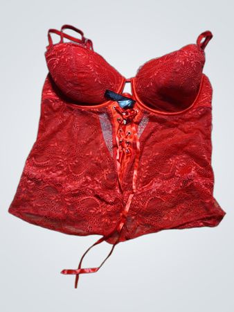 Red Lace Bustier