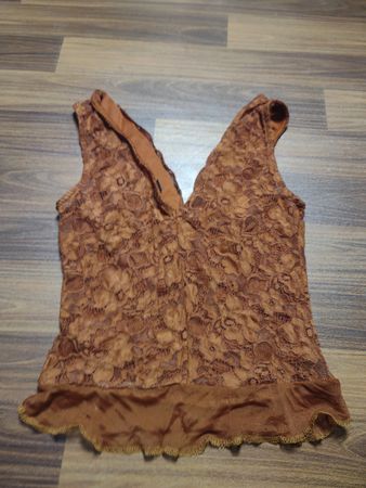 Brown Lace Top