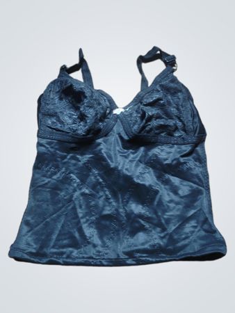 Black Satin Bra
