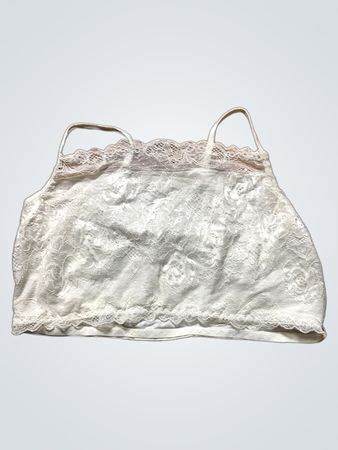 White Lace Trim Camisole