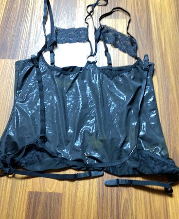 Black Lace Trim Bra
