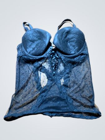 Black Lace Bustier Top