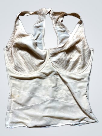 Beige Racerback Tank Top
