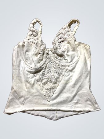 White Lace Trim Camisole