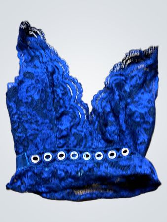 Blue Lace Bra