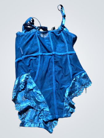 Blue Lace Bodysuit