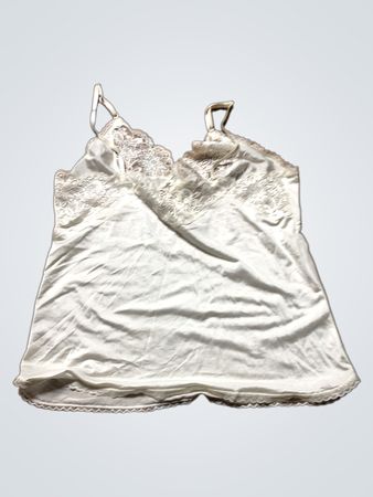 White Lace Trim Camisole