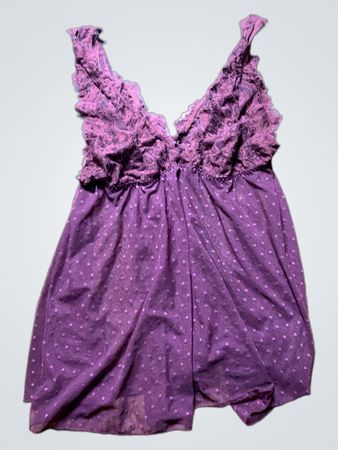 Purple Ruffled Top