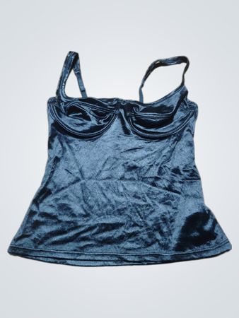 Schwarzes Samt-Camisole