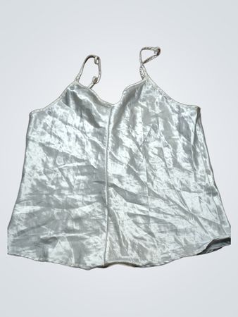 Weiße Satin-Top