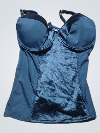 Schwarzes Korsett-Top