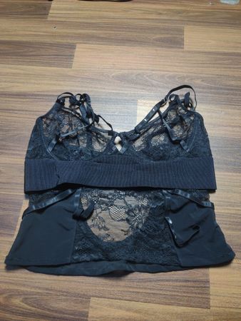 Ann Summers Schwarzer Spitze Bralette