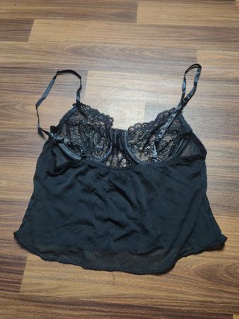 Celestia Black Lace Sequin-Camisole