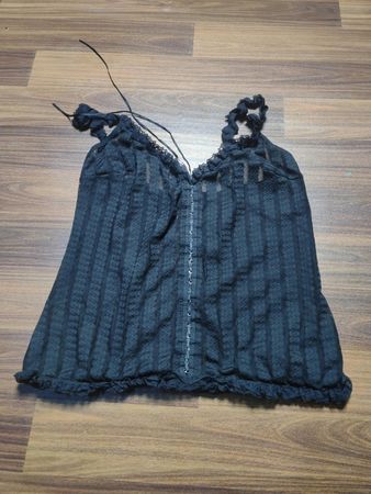 Schwarzes Spitzen-Camisole