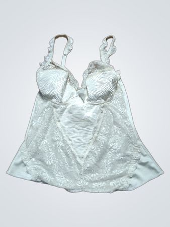 Weißes Spitzen-Cami