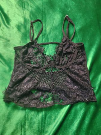 Schwarzes Spitzen-Bralette