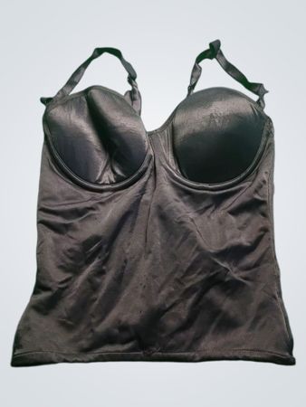Schwarzes Korsett-Top