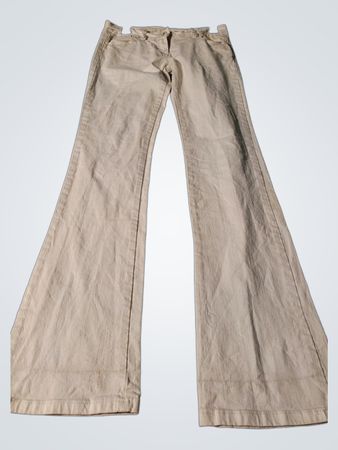 MNG Beige Flare Jeans with Sequins