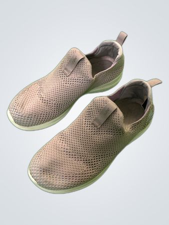 Skechers Gray Mesh Slip-On Sneakers