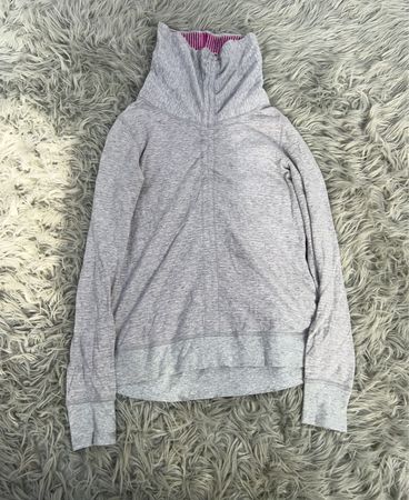 Lululemon Grey Cowl Neck Long Sleeve Top