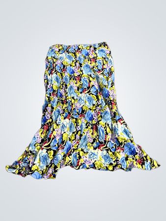 Twyla & Blu Floral Smocked Strapless Maxi Dress