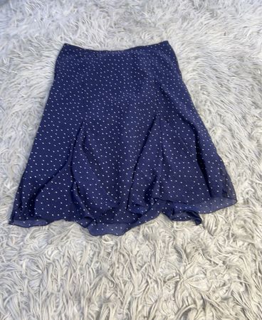 Courtenay Navy Blue Polka Dot Rock Größe 6