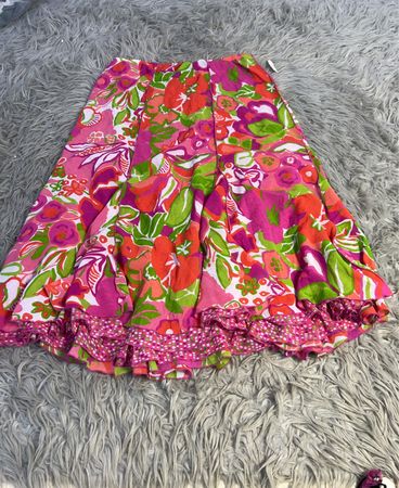 Mehrere Damen Blumenmuster Maxi-Rock Größe L