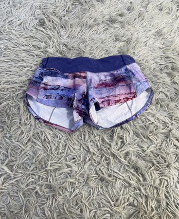Shorts de course imprimés pour femmes Lululemon