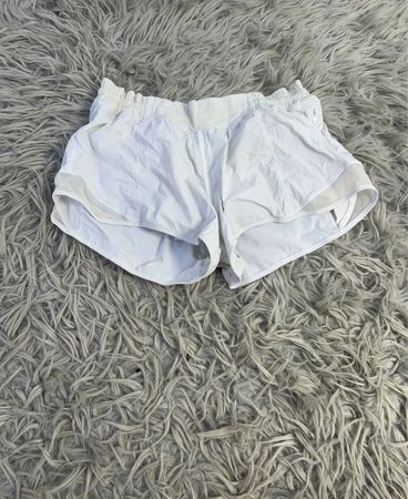 Lululemon White Athletic Shorts