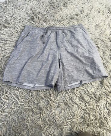 Lululemon Men's Grey Heathered Shorts