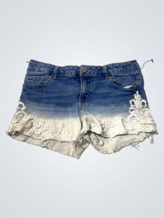 Mudd Girls Jeansshorts mit Spitzenbesatz Größe 16