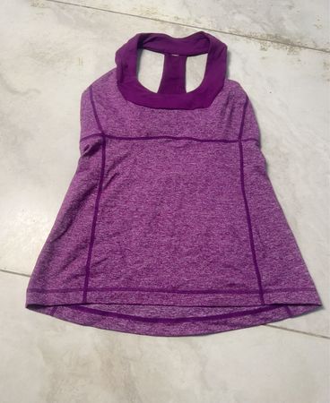 Lululemon Purple Heathered Racerback Tank Top