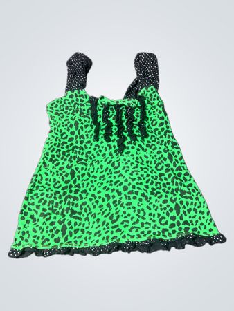 Süße Liebe Leopardenmuster Rüschentop