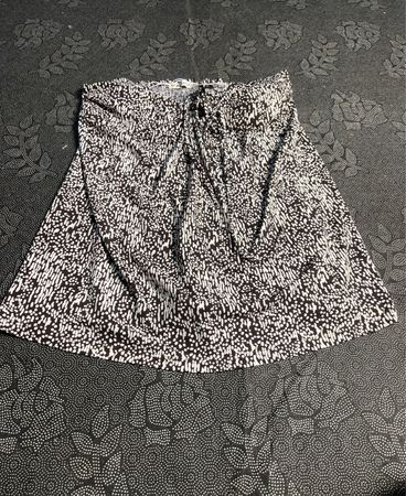 Forever 21 Haut bustier noir et blanc à pois