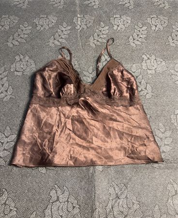 Secret Treasures Satin Lace Trim Cami