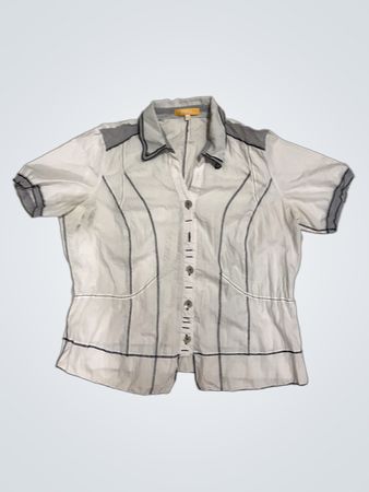 BIBA Short Sleeve Button-Down Shirt