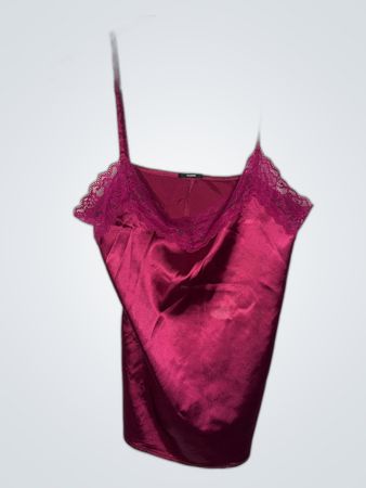 Tezenis Burgundy Satin Chemise